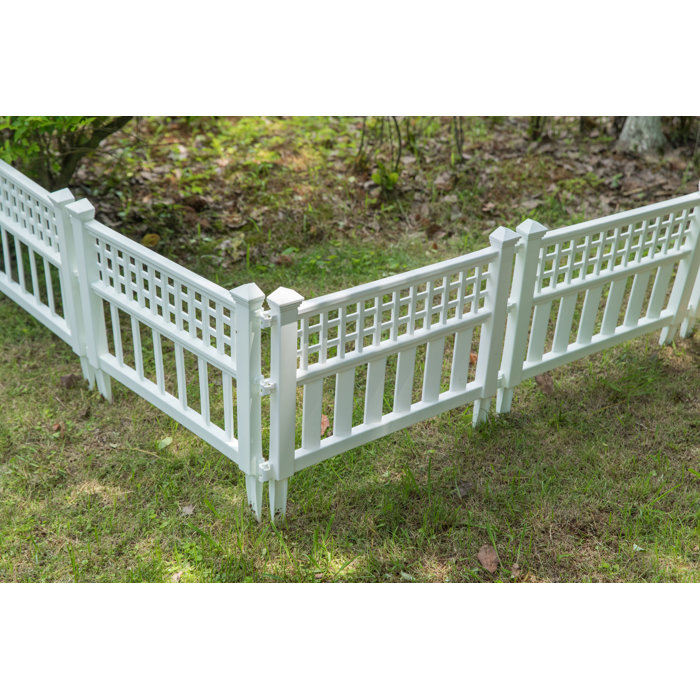 Gardenised 20'' H x 24'' W Yes Vinyl Fencing Kits & Reviews Wayfair